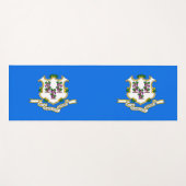 Patriotic Yoga Mats met vlag van Connecticut, Vere Yogamat (Voorkant (horizontaal))