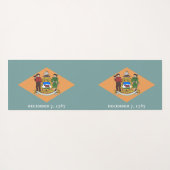 Patriotic Yoga Mats met vlag van Delaware, Verenig Yogamat (Achterkant (horizontaal))