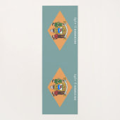 Patriotic Yoga Mats met vlag van Delaware, Verenig Yogamat (Achterkant)
