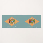 Patriotic Yoga Mats met vlag van Delaware, Verenig Yogamat (Voorkant (horizontaal))