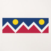Patriotic Yoga Mats met vlag van Denver City, Vere Yogamat (Voorkant (horizontaal))
