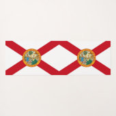 Patriotic Yoga Mats met vlag van Florida, Verenigd Yogamat (Achterkant (horizontaal))