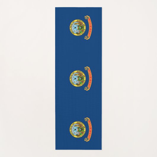 Patriotic Yoga Mats met vlag van Idaho, Verenigde  Yogamat (Voorkant)