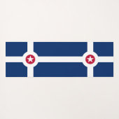 Patriotic Yoga Mats met vlag van Indianapolis, Ver Yogamat (Achterkant (horizontaal))