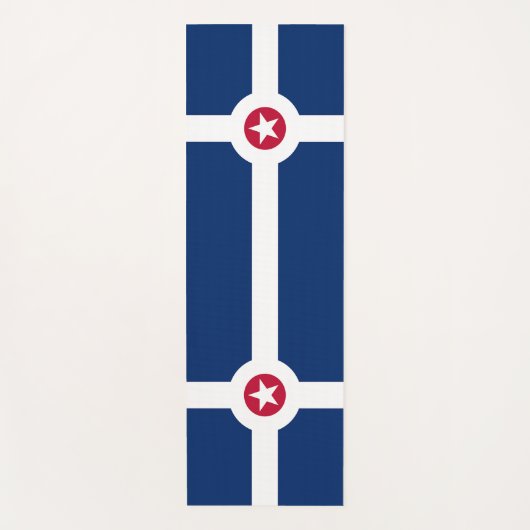 Patriotic Yoga Mats met vlag van Indianapolis, Ver Yogamat (Voorkant)