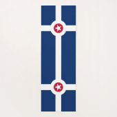Patriotic Yoga Mats met vlag van Indianapolis, Ver Yogamat (Achterkant)