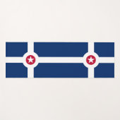 Patriotic Yoga Mats met vlag van Indianapolis, Ver Yogamat (Voorkant (horizontaal))