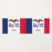 Patriotic Yoga Mats met vlag van Iowa, Verenigde S Yogamat (Achterkant (horizontaal))