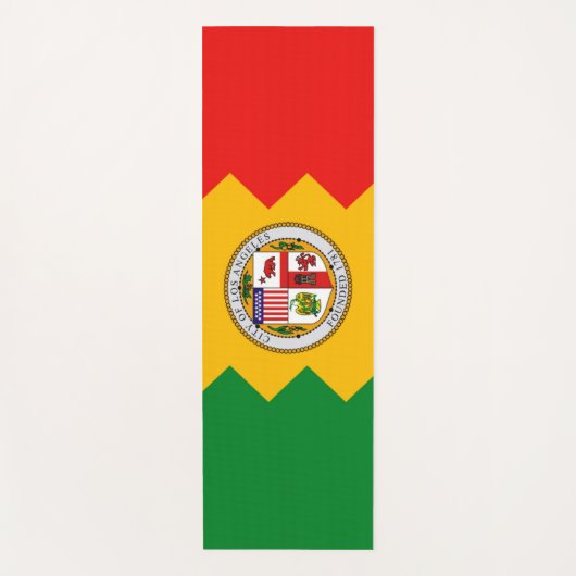 Patriotic Yoga Mats met vlag van Los Angeles, Vere Yogamat (Voorkant)