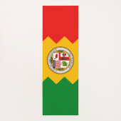 Patriotic Yoga Mats met vlag van Los Angeles, Vere Yogamat (Achterkant)