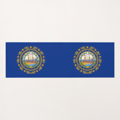Patriotic Yoga Mats met vlag van New Hampshire Yogamat (Achterkant (horizontaal))