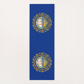Patriotic Yoga Mats met vlag van New Hampshire Yogamat (Achterkant)