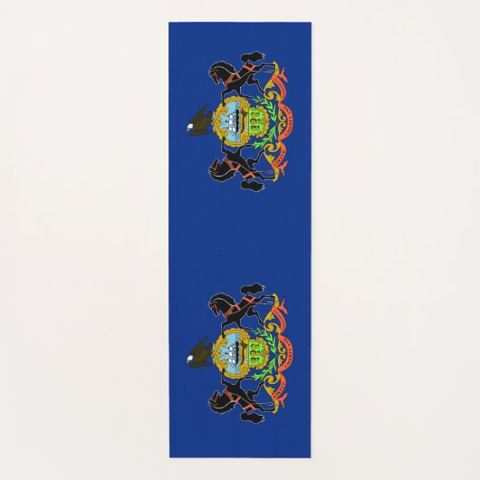 Patriotic Yoga Mats met vlag van Pennsylvania Yogamat (Voorkant)