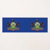 Patriotic Yoga Mats met vlag van Pennsylvania Yogamat (Voorkant (horizontaal))