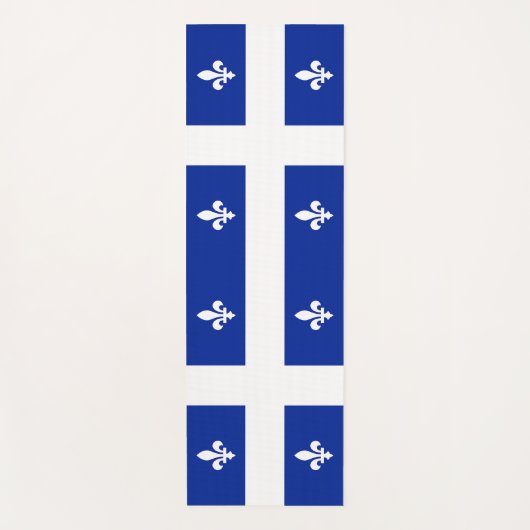 Patriotic Yoga Mats met vlag van Quebec, Canada Yogamat (Voorkant)
