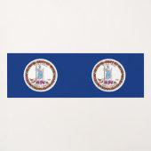 Patriotic Yoga Mats met vlag van Virginia, Verenig Yogamat (Achterkant (horizontaal))