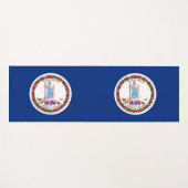 Patriotic Yoga Mats met vlag van Virginia, Verenig Yogamat (Voorkant (horizontaal))