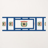 Patriotic Yoga Mats met vlag van West Virginia USA Yogamat (Achterkant (horizontaal))