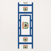 Patriotic Yoga Mats met vlag van West Virginia USA Yogamat (Achterkant)