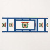 Patriotic Yoga Mats met vlag van West Virginia USA Yogamat (Voorkant (horizontaal))