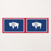 Patriotic Yoga Mats met vlag Wyoming USA Yogamat (Achterkant (horizontaal))