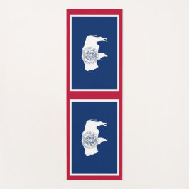 Patriotic Yoga Mats met vlag Wyoming USA Yogamat