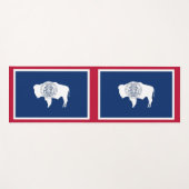 Patriotic Yoga Mats met vlag Wyoming USA Yogamat (Voorkant (horizontaal))