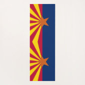 Patriotic Yoga Mats with flag of Arizona, USA Yogamat (Achterkant)