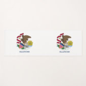Patriotic Yoga Mats with flag of Illinois, USA Yogamat (Voorkant (horizontaal))