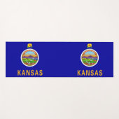Patriotic Yoga Mats with flag of Kansas, USA Yogamat (Voorkant (horizontaal))