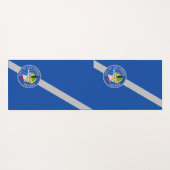 Patriotic Yoga Mats with flag of Las Vegas, USA Yogamat (Achterkant (horizontaal))