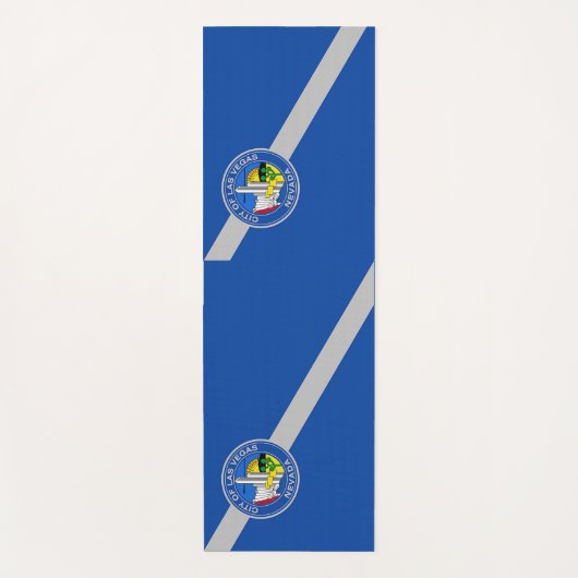 Patriotic Yoga Mats with flag of Las Vegas, USA Yogamat (Voorkant)