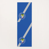 Patriotic Yoga Mats with flag of Las Vegas, USA Yogamat (Achterkant)