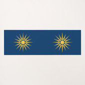 Patriotic Yoga Mats with flag of Macedonia, Greece Yogamat (Achterkant (horizontaal))