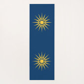 Patriotic Yoga Mats with flag of Macedonia, Greece Yogamat (Achterkant)