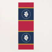 Patriotic Yoga Mats with flag of Mississippi State Yogamat (Achterkant)