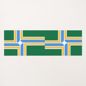 Patriotic Yoga Mats with flag of Portland, USA Yogamat (Achterkant (horizontaal))