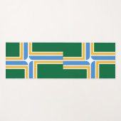 Patriotic Yoga Mats with flag of Portland, USA Yogamat (Voorkant (horizontaal))