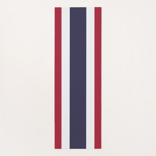 Patriotic Yoga Mats with flag of Thailand Yogamat (Achterkant)