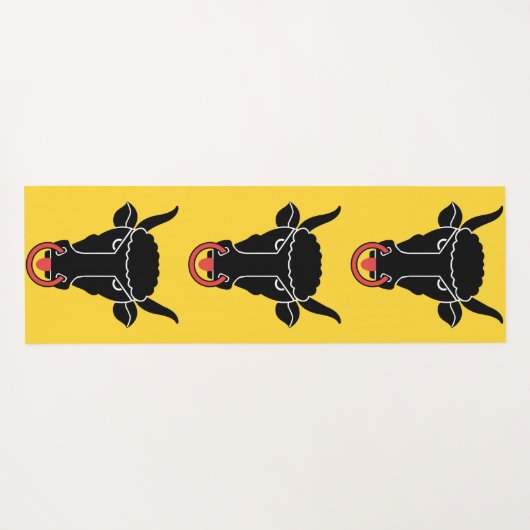 Patriotic Yoga Mats with flag of Uri, Switzerland Yogamat (Achterkant (horizontaal))