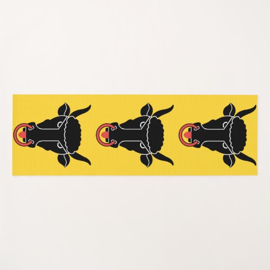 Patriotic Yoga Mats with flag of Uri, Switzerland Yogamat (Voorkant (horizontaal))