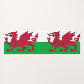 Patriotic Yoga Mats with flag of Wales, UK Yogamat (Achterkant (horizontaal))