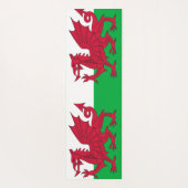 Patriotic Yoga Mats with flag of Wales, UK Yogamat (Achterkant)