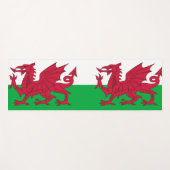 Patriotic Yoga Mats with flag of Wales, UK Yogamat (Voorkant (horizontaal))