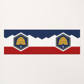 Patriotic Yoga Mats with new flag of Utah, USA Yogamat (Achterkant (horizontaal))
