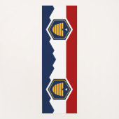 Patriotic Yoga Mats with new flag of Utah, USA Yogamat (Voorkant)