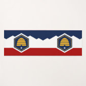 Patriotic Yoga Mats with new flag of Utah, USA Yogamat (Voorkant (horizontaal))