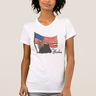Patriotic Yorkie T-shirt