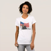 Patriotic Yorkie T-shirt (Voorkant volledig)