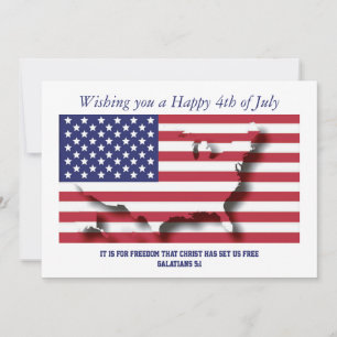 PATRIOTIEK 4 JULI voor vrijheid Christus zette ons